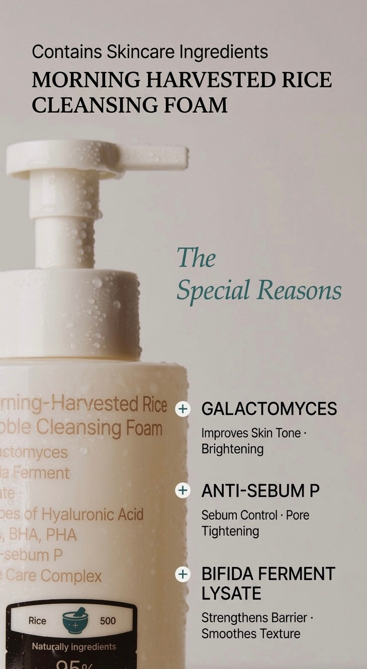 Morning Harvested Rice Bubble Cleansing Foam