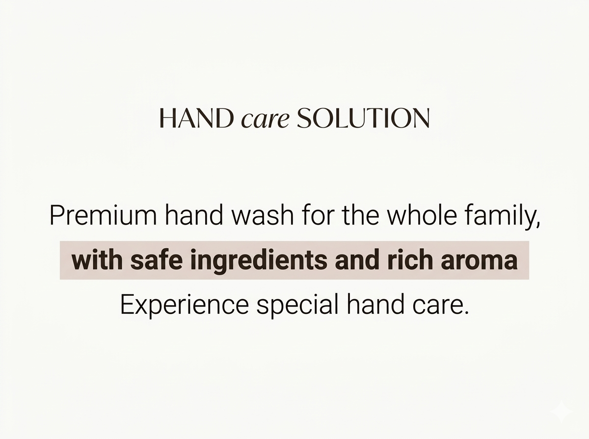Perfumed Bubble Hand Wash